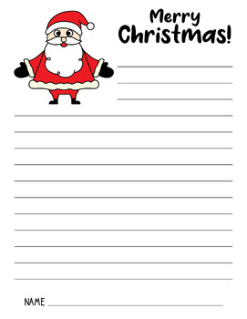 Christmas Santa Claus Craft And Writing 