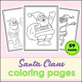 Christmas Santa Coloring Pages - Santa Coloring Pages Printable