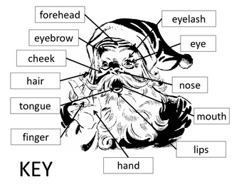 Key- Santa- Face