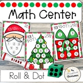 Christmas Santa Roll and Dot Counting | Math Center | Preschool | Kindergarten