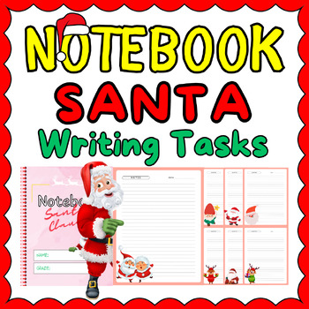 Preview of Christmas Winter Writing Tasks Notebook Gift For Teachers and Students