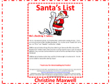 Free! Christmas Santa's List
