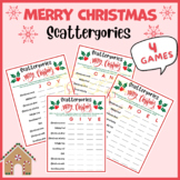 Christmas Scattergories game Puzzle riddle sight word midd