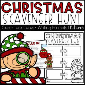 Preview of Christmas Scavenger Hunt | Christmas Activities | Editable