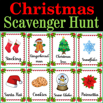 Christmas Scavenger Hunt | Christmas Party Games | December Fun Activities