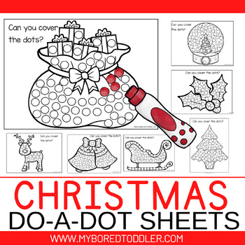 Christmas Playdough Mats Printable - Active Littles