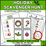 Christmas Scavenger Hunt - Hanukkah and Kwanzaa - Differen