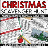 Christmas Scavenger Hunt featuring Nonfiction Reading