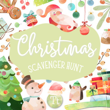 Preview of Christmas Scavenger Hunt for Language Skills