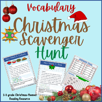 Preview of Christmas Scavenger Hunt with Christmas Words