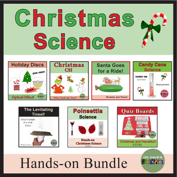 Preview of Christmas Science Activities Bundle Christmas Chemistry Science Experiments