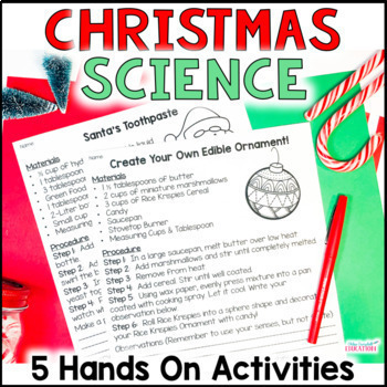 Preview of Christmas Science Activities and Experiments - December STEM Activities