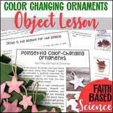 Poinsettia Science Ornament Sunday School Lesson - Christm