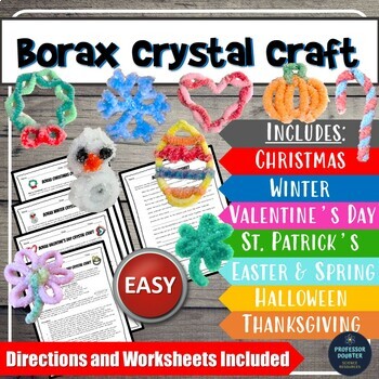 Preview of Mother's Day Science or Spring Craft and Activity Make a Borax Ornament
