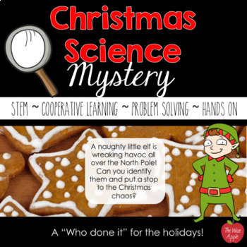 Preview of Christmas Holiday Science Mystery Labs/Stations for Upper Elementary and Middle