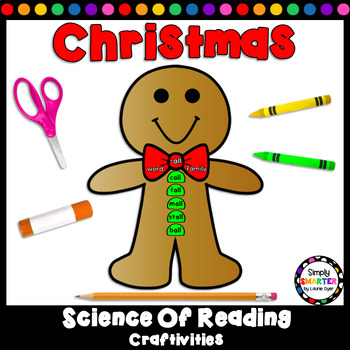 Preview of Christmas Science Of Reading Phonics Craftivities