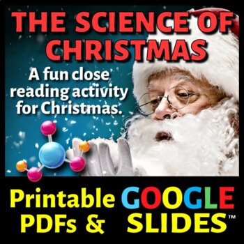 Preview of Christmas Science - Science Article/Sub Plan Print & Distance Learning Options