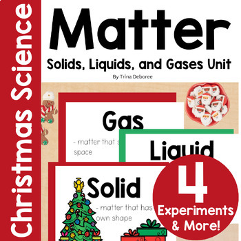 Preview of Christmas Science States of Matter Solids, Liquids, and Gas Explorations & More