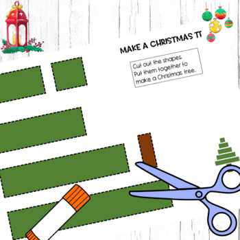 Christmas Scissor Cutting Skills