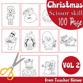 Christmas Scissor Skills - Christmas Cutting Worksheets - 