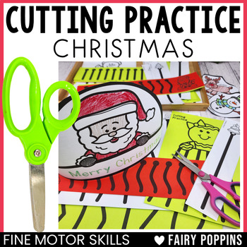 Christmas Scissor Skills Practice