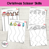 Christmas Scissor Skills - Cutting Practice - Preschool | 