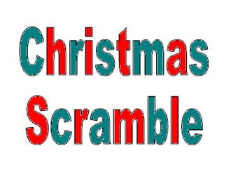 Preview of Christmas Scramble Puzzle