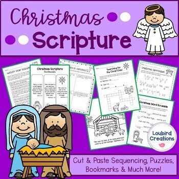 Christmas Scripture Activities for the Christian/Catholic Classroom