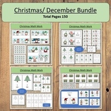 Christmas Seasonal Montessori Work December Winter Bundle!