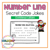 Christmas Secret Code Math Activity- Number Line Jokes!