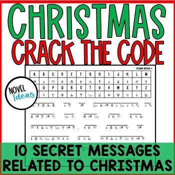 Christmas Crack the Code Secret Messages No Prep Morning Work, Early ...