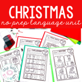 Christmas No Prep Interactive Preschool Language Unit for 