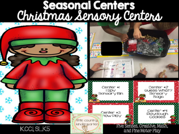 Preview of Christmas Sensory Bin Centers