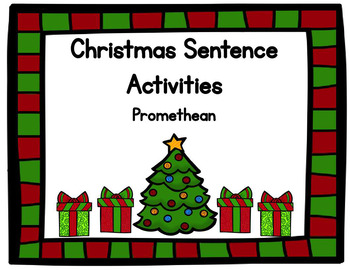 Preview of Christmas Sentence Activites
