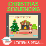 Christmas Sequencing BOOM Cards™ (Listen & Recall)