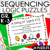 Christmas Sequencing Logic Puzzles | DIGITAL AND PRINT