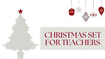 Preview of Christmas Set for Teachers