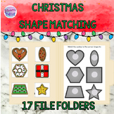 Christmas Shape Matching File Folders