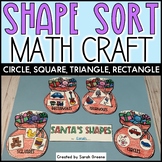 Christmas Shape Sort Math Craft