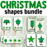 Christmas Shapes Bundle for Hands-on Activities or Centers