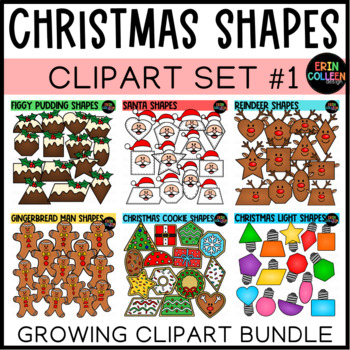 Preview of Christmas Shapes Clipart Bundle Set #1 - Christmas Clipart