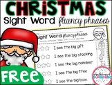Christmas Sight Word Fluency Phrases