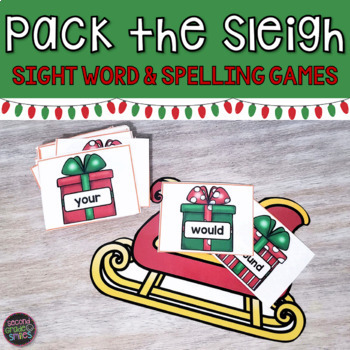 Preview of Christmas Sight Word & Spelling Games