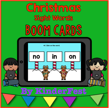 Preview of Christmas Sight Words - Boom Cards