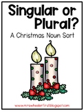 Christmas Singular or Plural Noun Sort