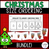 Christmas Size Ordering Activities | Order by Size Math Ce