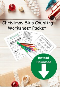 Preview of Christmas Skip Counting Fun: Worksheets Bundle (3 Worksheets) | Holiday's