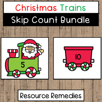 Preview of Christmas Skip Counting GROWING Bundle