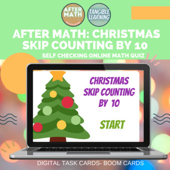 Preview of Christmas Skip Counting by 10s Digital Boom Card Deck