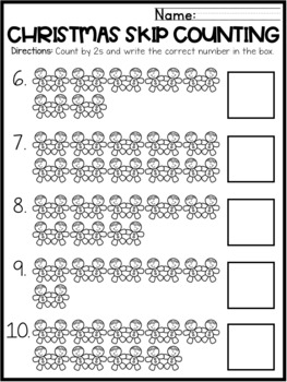 christmas math worksheets skip counting by 2 gingerbread man freebie